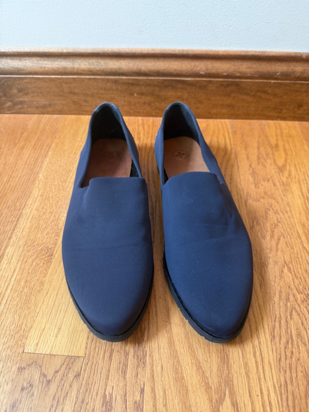 Blossom Navy Slip-On Loafers Leather Lining US 11 EU 43
